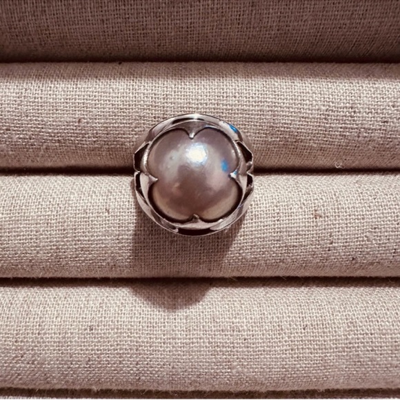 JewelryRingMabe Pearl RingClassicBohoArtsyMinimalist
